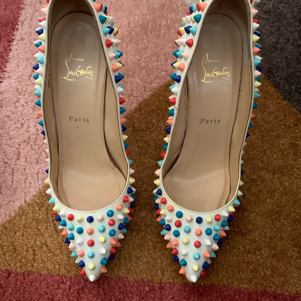 Christian Loubotin Pigalle Spikes Multicolor 120 Gomme.